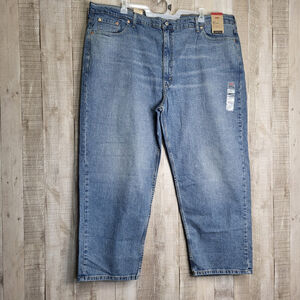 Mens LEVI’S 550 Relaxed Stretch Jeans 50x30. Brand New. Plus Sized Big And Tall.